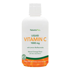 NaturesPlus Liquid Vitamin C 1000mg bottle for daily use.