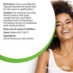 NaturesPlus Meditree Tea Tree Oil pour demonstrates versatile daily use