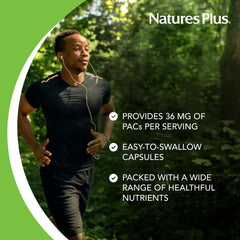 Front view of NaturesPlus cranberry packaging highlighting organic certification