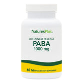 NaturesPlus PABA sustained-release bottle for steady nutrient delivery.