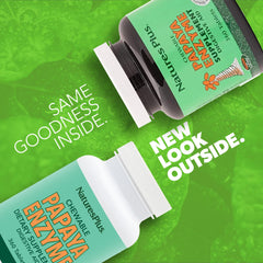 Close-up of NaturesPlus Papaya Enzyme chewables for daily digestive comfort