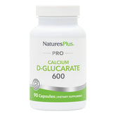 NaturesPlus PRO Calcium D-Glucarate bottle with 600 mg for daily wellness.