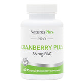 Nature's Plus PRO Cranberry Plus bottle front for urinary health support.