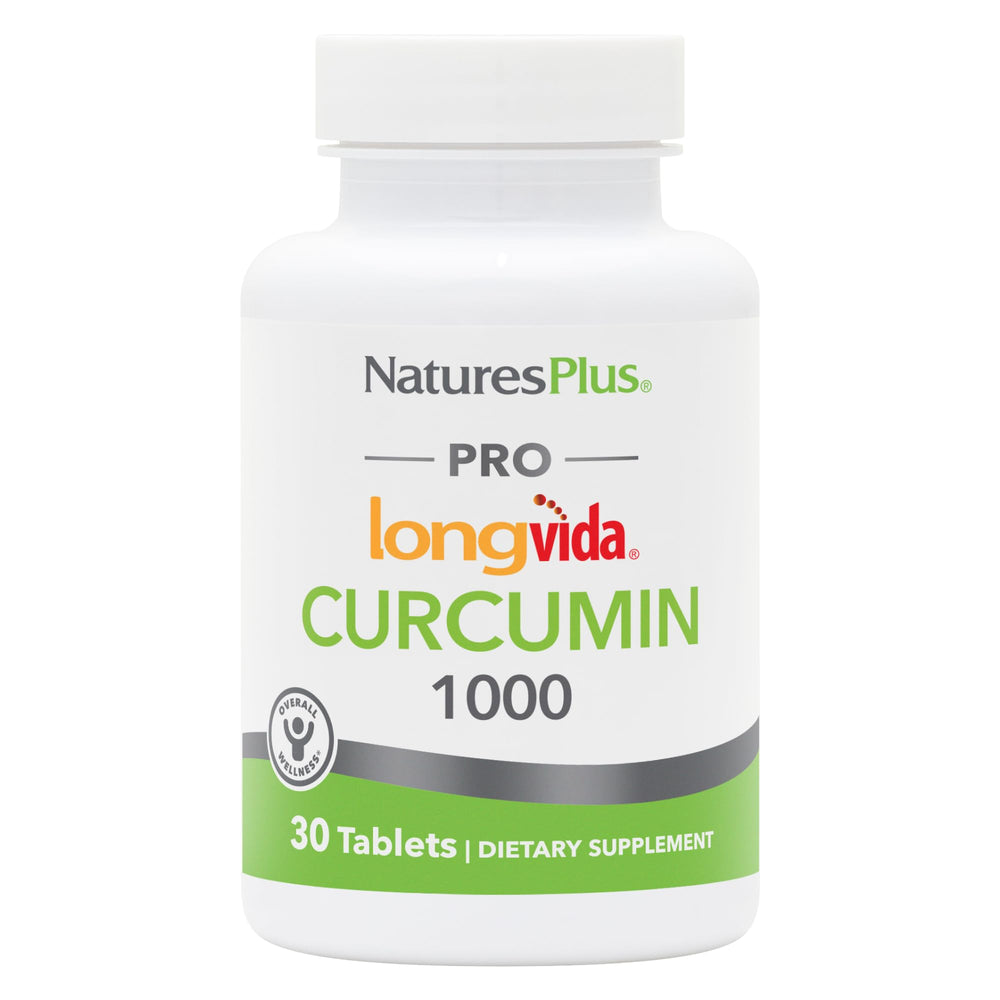 NaturesPlus PRO Longvida Curcumin bottle for easy daily antioxidant support.