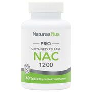 NaturesPlus PRO NAC 1200 mg, botella mostrada, posible apoyo antioxidante diario.