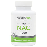 NaturesPlus PRO NAC 1200 mg bottle on countertop for easy daily routine