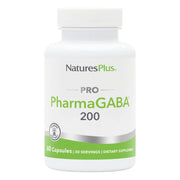NaturesPlus PRO PharmaGABA bottle front view highlighting calm and focus.