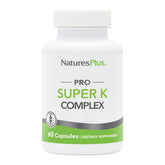 NaturesPlus PRO Super K Complex bottle with capsules for calcium metabolism.