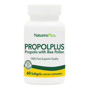 NaturesPlus Propolplus bottle with softgels for convenient daily use