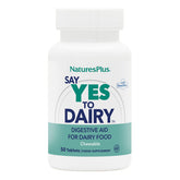 NaturesPlus Say Yes to Dairy bottle front with 50 chewables for dairy digestion
