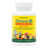 NaturesPlus Source of Life Mini-Tabs No Iron bottle front for easy daily nutrition.