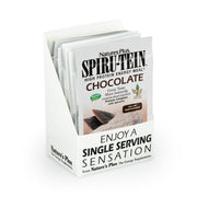 NaturesPlus SPIRU-TEIN chocolate packet for on-the-go protein boost.