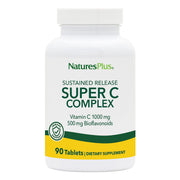 NaturesPlus Super C Complex bottle with sustained-release vitamin C for daily immune support