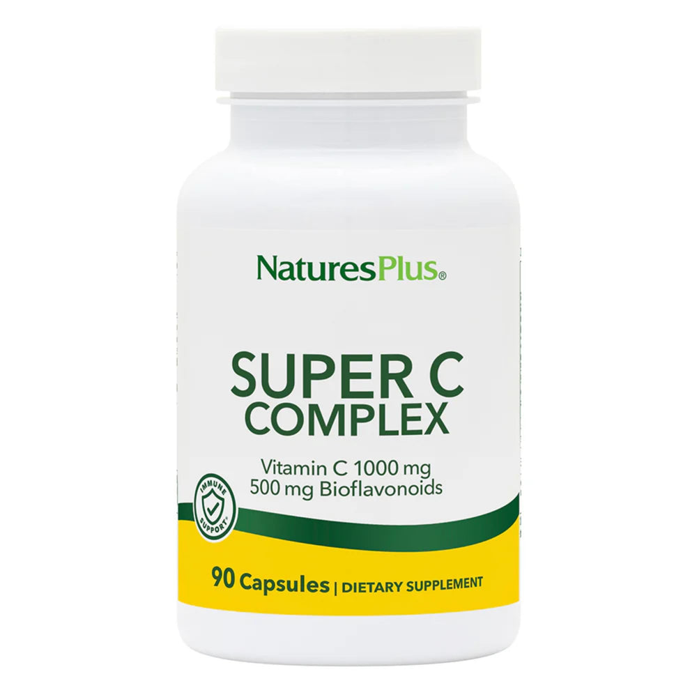NaturesPlus Super C Complex bottle for daily high-potency vitamin C support.