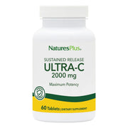 NaturesPlus Ultra-C 2000 mg bottle showing high-dose vitamin C for daily immune support.