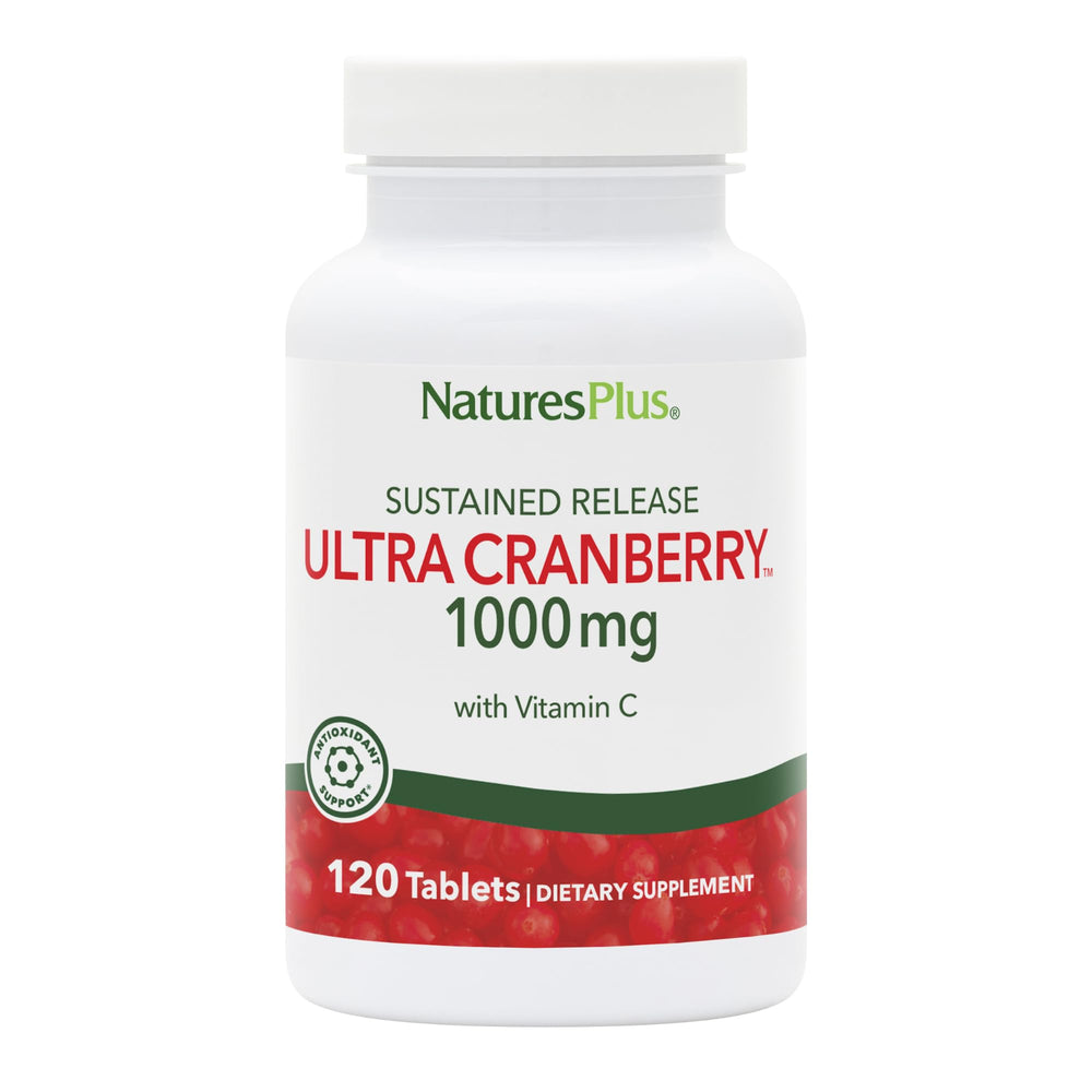 NaturesPlus Ultra Cranberry bottle front showing 1000 mg potency for daily support