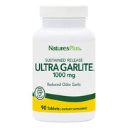 NaturesPlus Ultra Garlite 1000 mg bottle for odorless daily garlic support.