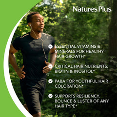 Ingredient panel of Ultra Hair Plus with MSM and biotin among key nutrients