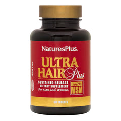 NaturesPlus Ultra Hair sustained-release tablets promote stronger, fuller hair over time.