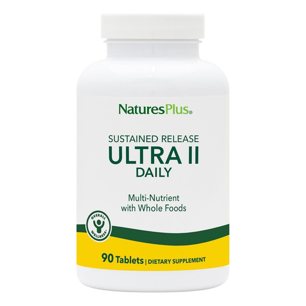 NaturesPlus Ultra II Daily tablets in bottle front for daily energy support