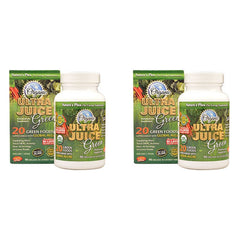 NaturesPlus Ultra Juice Green close-up of tablets highlighting immune support and digestion