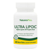 NaturesPlus Ultra Lipoic bottle with packaging, suggesting daily antioxidant support.