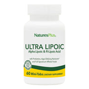 NaturesPlus Ultra Lipoic bottle with packaging, suggesting daily antioxidant support.