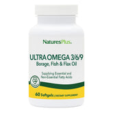 NaturesPlus Ultra Omega 3 6 9 bottle for daily essential fatty acids intake
