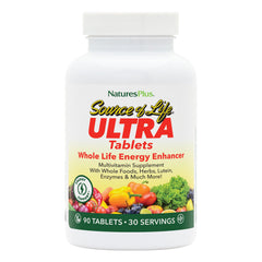 Nature's Plus Ultra Source of Life bottle supports daily immune health and energy.