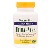 NaturesPlus Ultra-Zyme 90 tablets bottle for daily digestive support.
