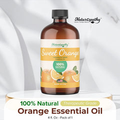 NATUROPATHY NATURE Sweet Orange Oil with glass dropper for precise dosage during rituals.