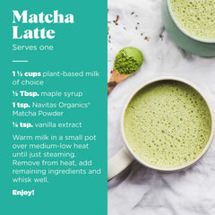 Navitas Organics Matcha powder kitchen setup for traditional tea and recipes