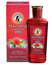 Navratna Cool Oil bottle ready for a soothing scalp massage
