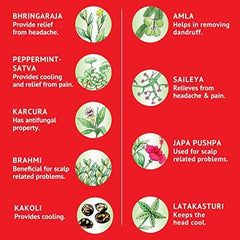 Navratna Cool Oil label close-up with usage and benefits