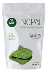 NBF Natura Bio Foods organic nopal powder bottle for smoothies and fiber
