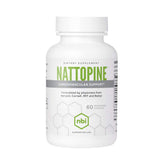 NBI NattoPine bottle front highlighting circulation support for daily wellness.