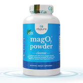nbpure Mag O7 powder tub showing product label and packaging for a simple nightly cleanse.