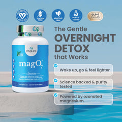 nbpure MagO7 capsules-closeup highlights easy-to-swallow form for gentle relief