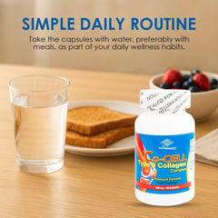 NCB label on bottle emphasizing hydrolyzed collagen and chondroitin.