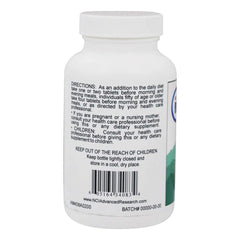 NCI Advanced Research label detail emphasizing 500 mg content and 200-count supply.