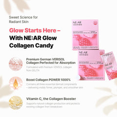 Hand holding NE:AR Collagen Chews as part of daily routine.
