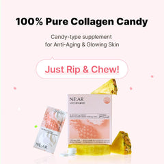 Molecular-weight 2000 Da collagen chews for easier absorption.