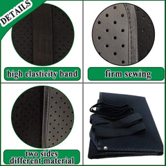 Elastic strap helps keep NeatEarthing mat in place.