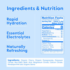 Nectar Hydration Packets dissolving in water for rapid hydration