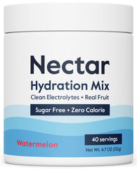 Nectar Sugar Free Electrolytes Watermelon bottle pour for quick on-the-go hydration.