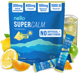 Nello SuperCalm lemon lime packet ready to mix for quick relaxation on the go.