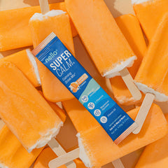Nello SuperCalm orange creamsicle canister for multi-serve flavor and daily support.