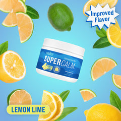 Nello SuperCalm lemon-lime powder packets, easy to mix anywhere for calm focus.