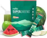 Nello Supergreens Sour Watermelon powder ready to scoop for daily nutrition