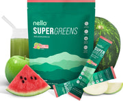 Nello Supergreens Sour Watermelon powder ready to scoop for daily nutrition